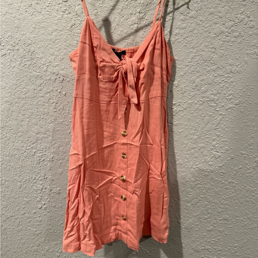 Coral Slip-on Sundress